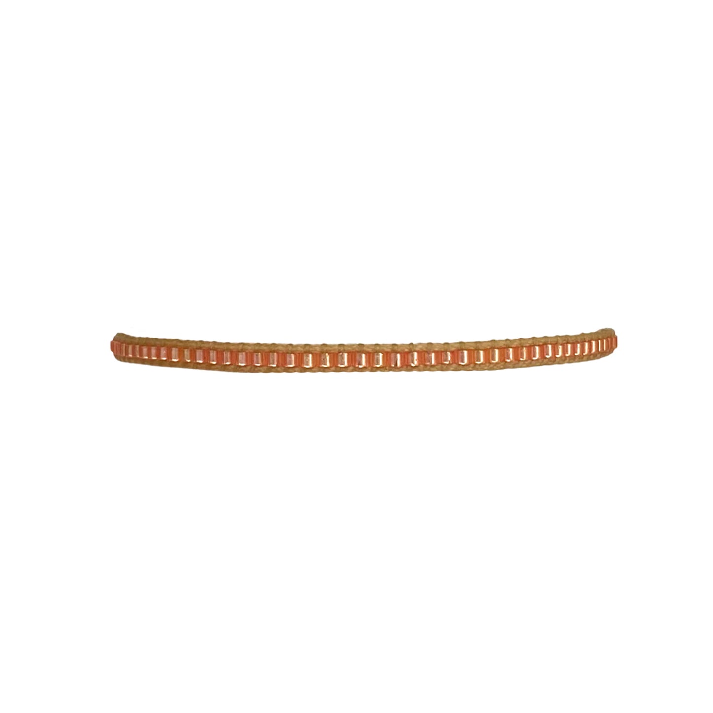 Bracciale con perline arancio