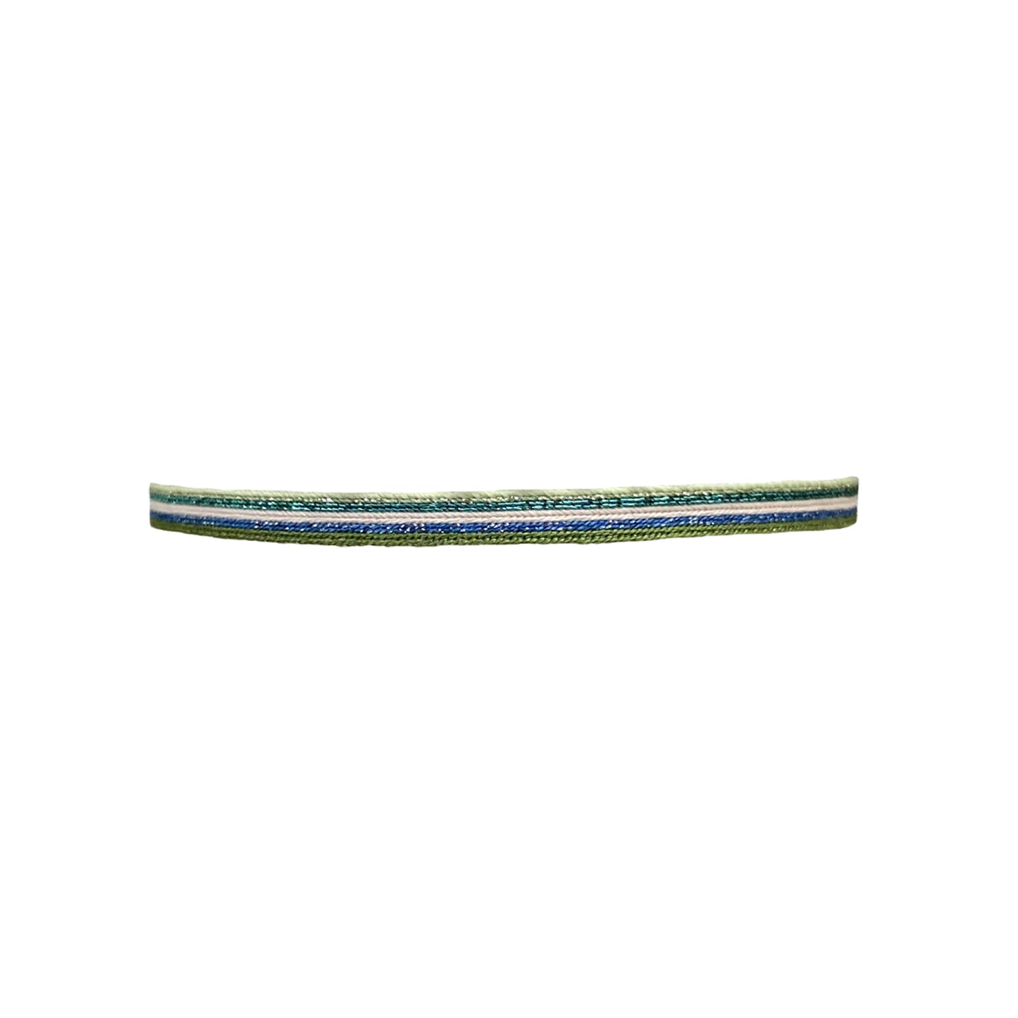 Bracciale in tessuto blu verde