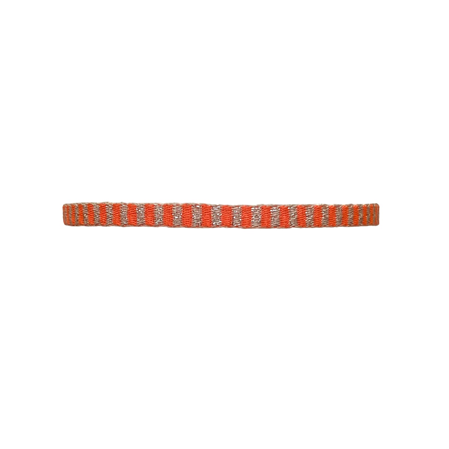 Bracciale in tessuto rosa neon glitter
