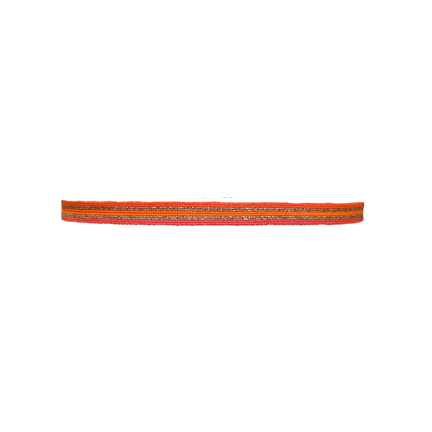 Bracciale in tessuto rosa neon glitter