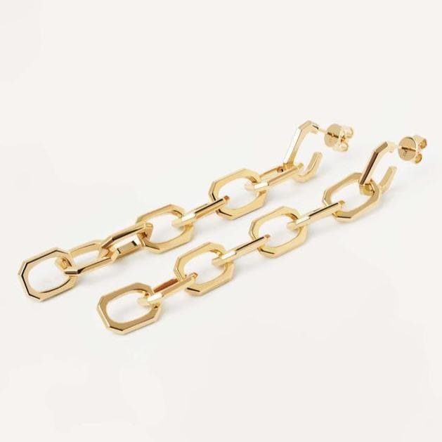 Gioielleria Granarelli PdPaola argento Orecchini Endless Signature Link Gold AR01-418-U