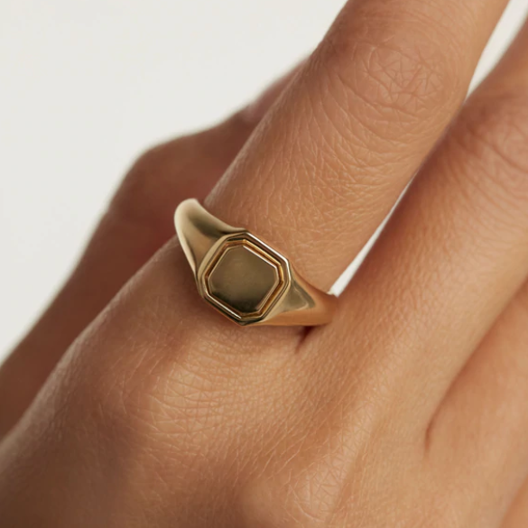 Anello in Oro Ottagono