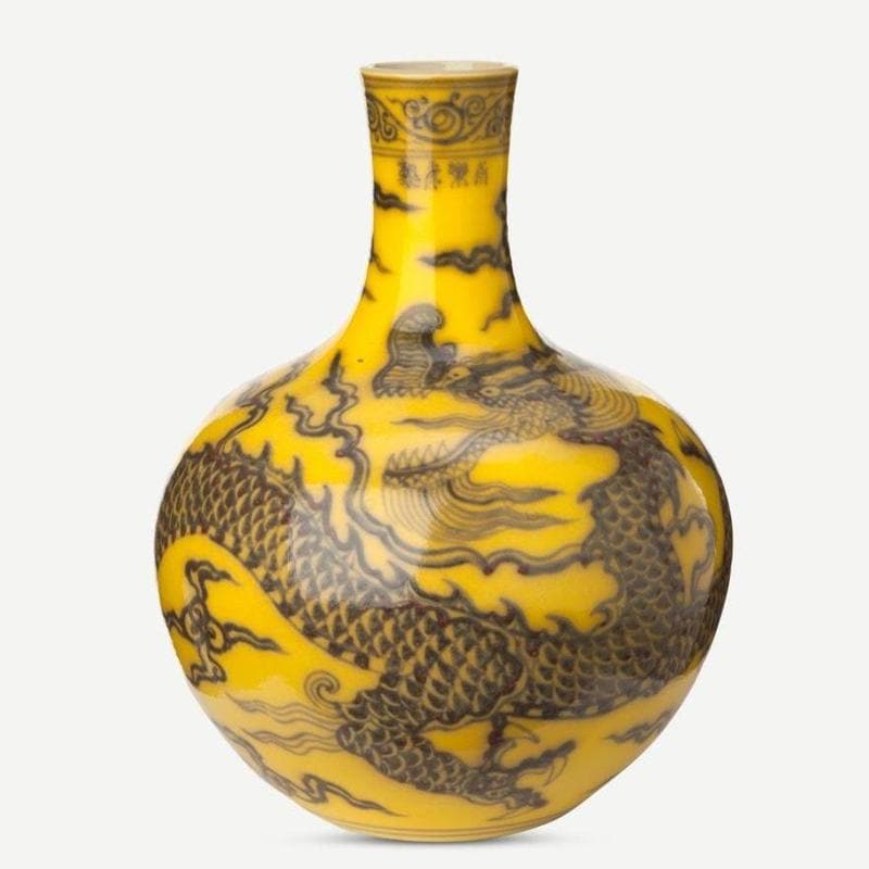 Vaso Dragone Giallo-Living-POLS POTTEN-Gioielleria Granarelli