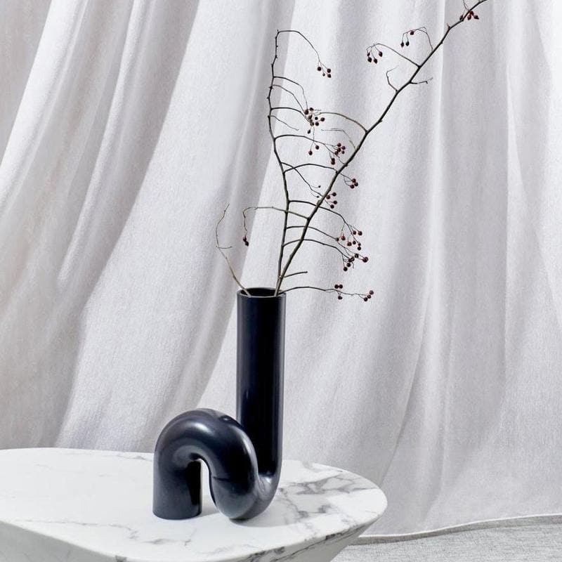 Vaso Tubo Black-Living- POLS POTTEN-Gioielleria Granarelli
