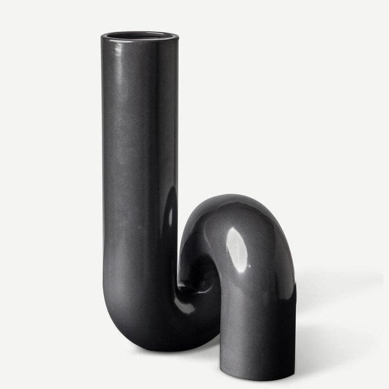 Vaso Tubo Black-Living- POLS POTTEN-Gioielleria Granarelli