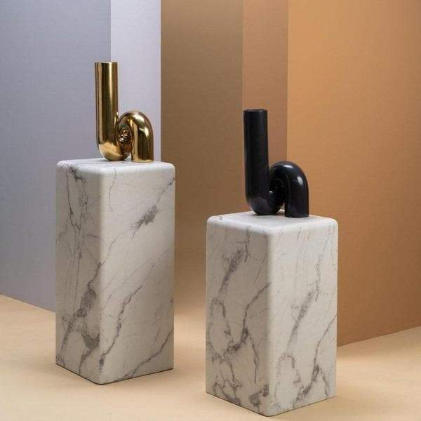 Vaso Tubo Gold-Living- POLS POTTEN-Gioielleria Granarelli