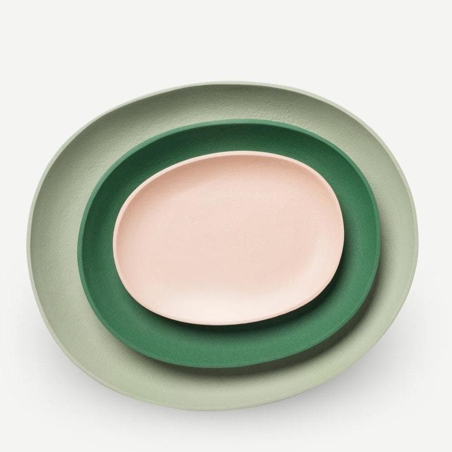 Gioielleria Granarelli Pols Potten Vassoi Green / Pink