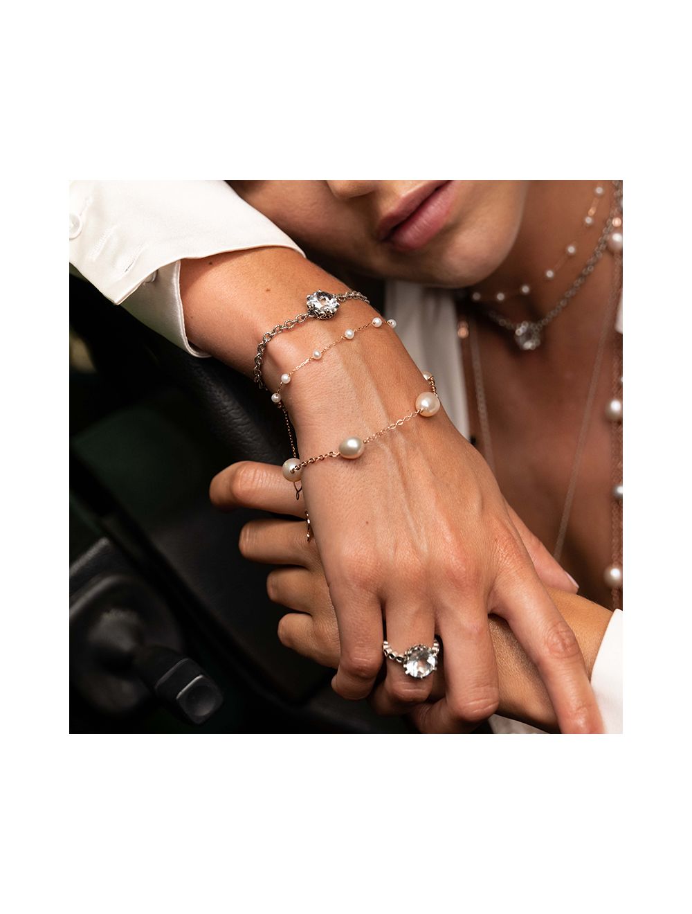 bracciale cristallo di rocca Elizabeth