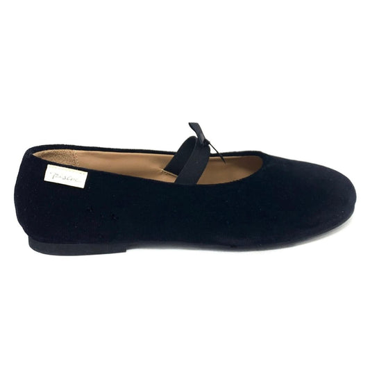 Ballerina Sophia Punta Tonda Velluto Nera