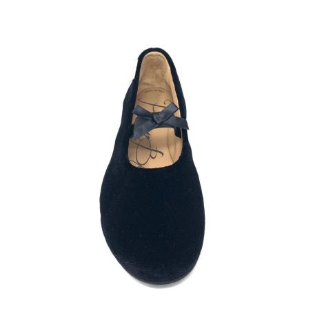 Ballerina Sophia Punta Tonda Velluto Nera