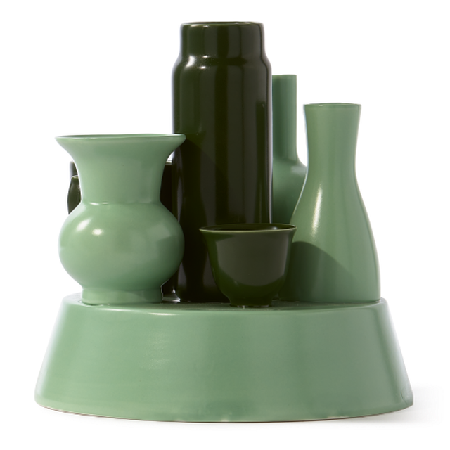 Hong Kong Vase Green