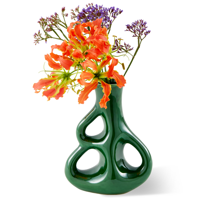 Three Ears Vase Green - S