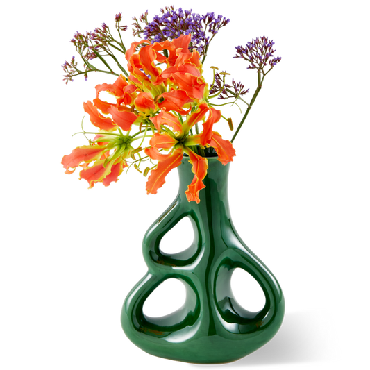 Three Ears Vase Green - S