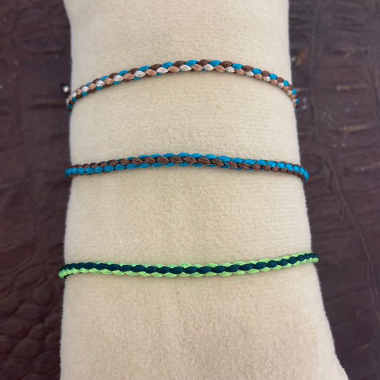 Bracciale treccia colorato