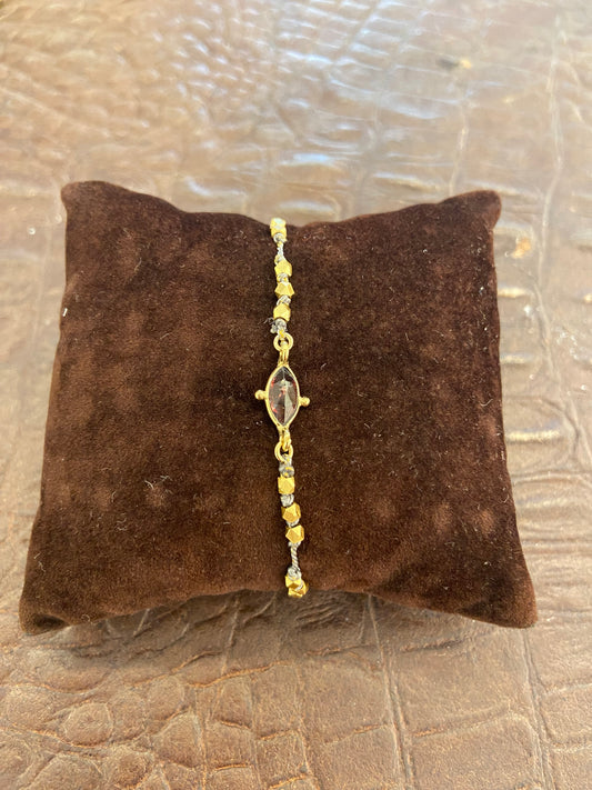 Bracciale cordino pietra