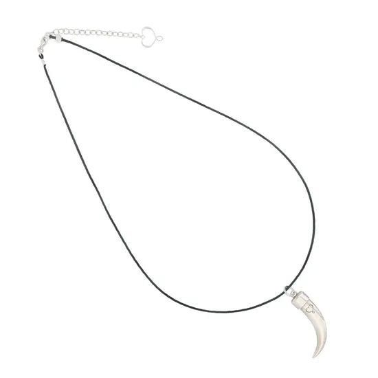 PENDENTE FILO CORNO BIANCO