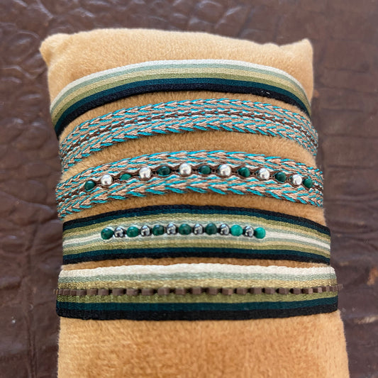 Bracciale spesso tessuto uomo