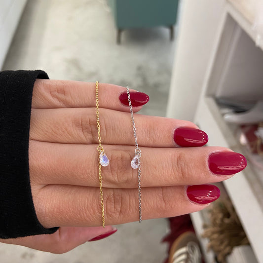 Bracciale Argento con Zircone Pendente