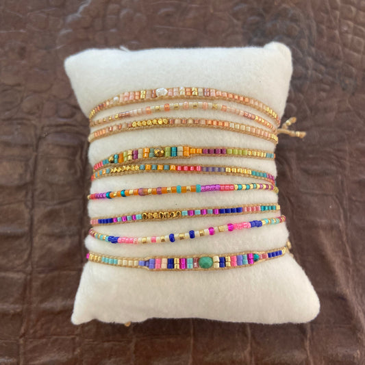 Bracciale cordino Intrecciato e Pietre