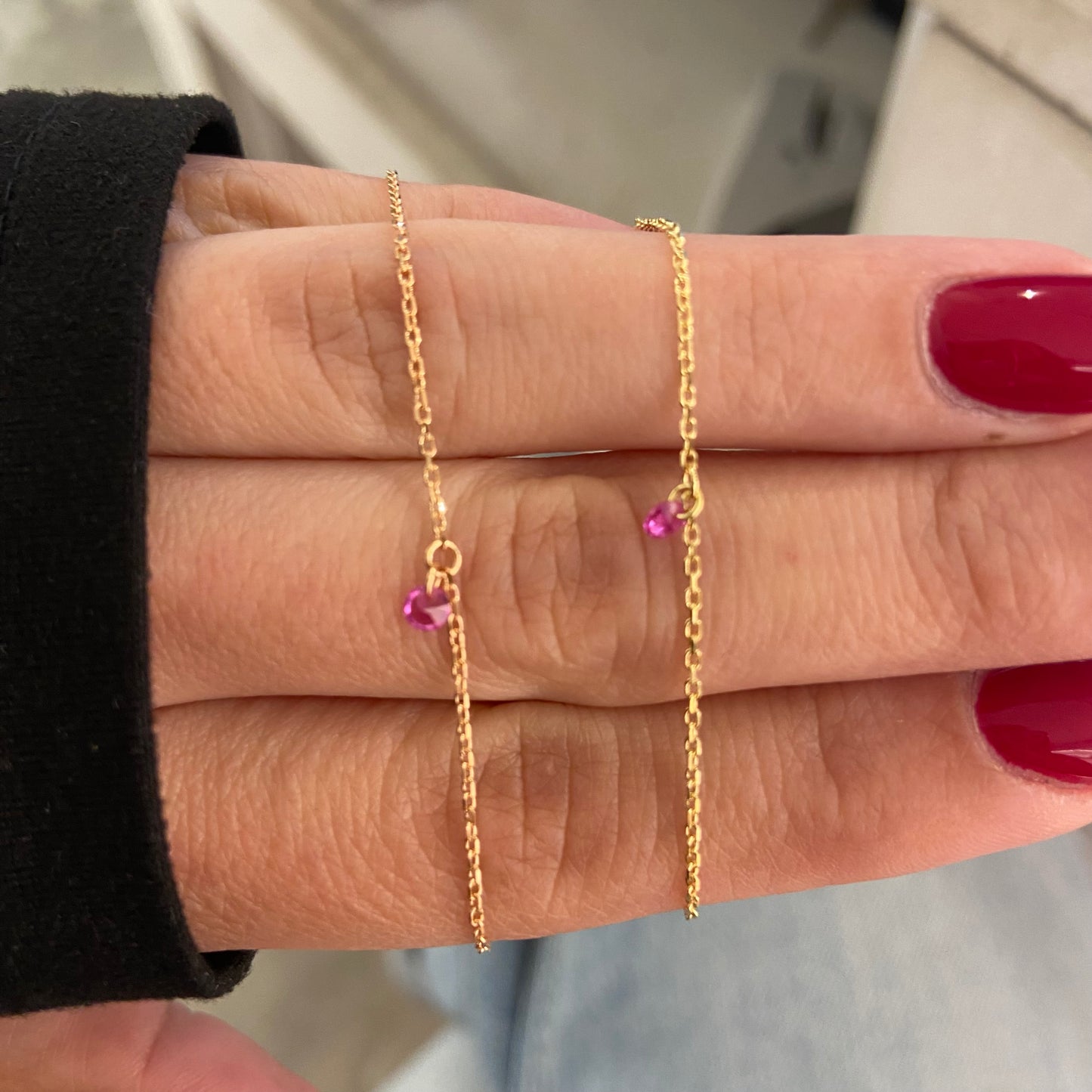 Bracciale punto luce fucsia