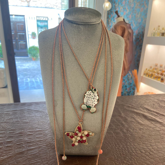 Collana All'uncinetto con ciondolo