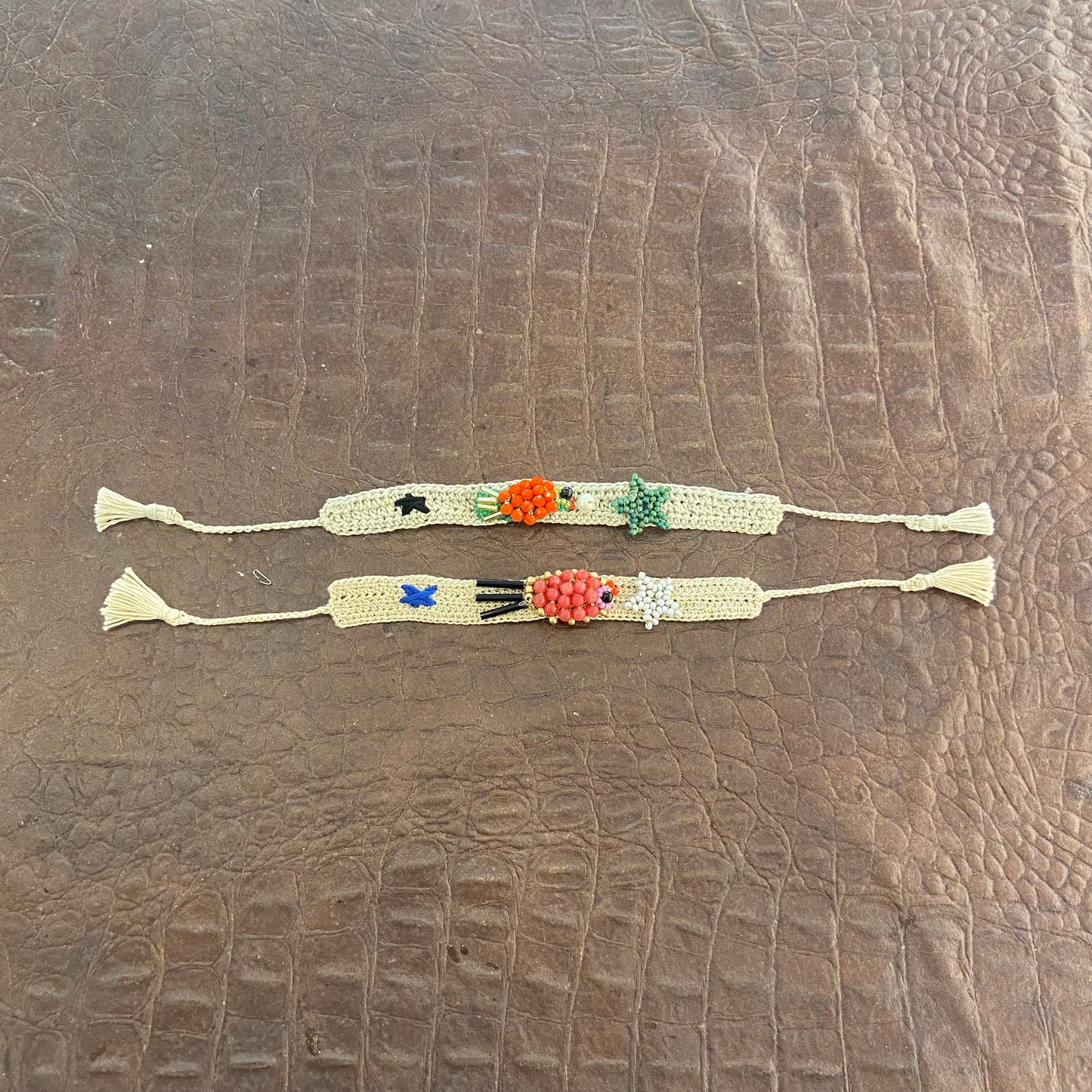 Bracciale All'uncinetto Pesciolino e Stelline