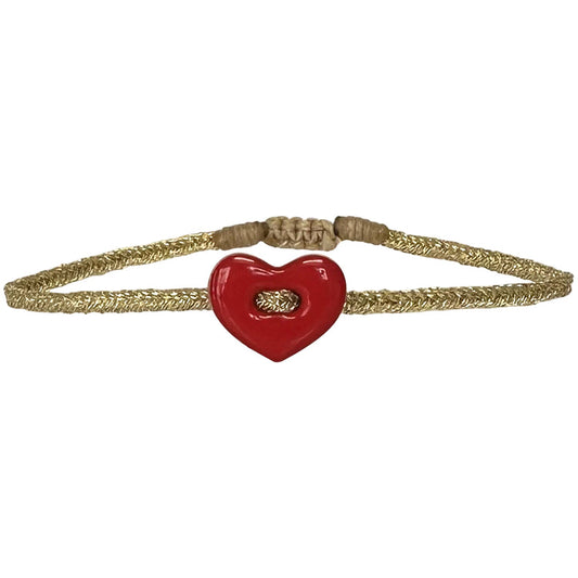 Bracciale cordino Cuore Bambina