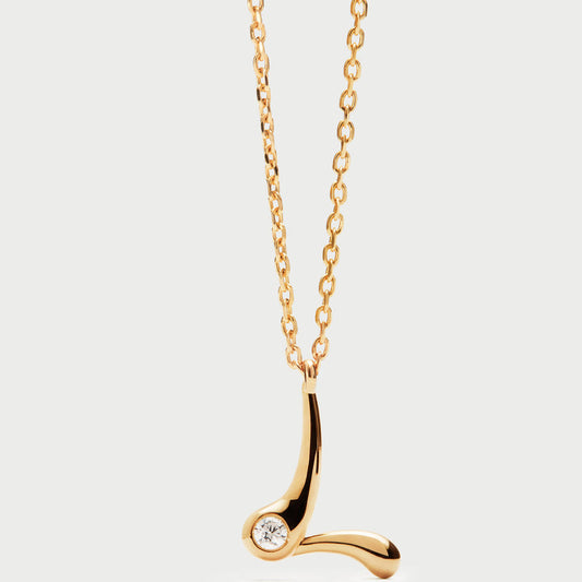 Collana con pendente iniziale L