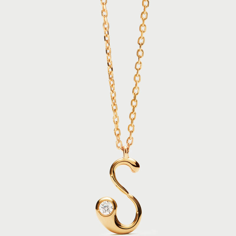 Collana con pendente iniziale S
