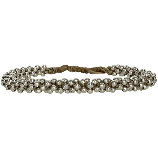 Bracciale intrecciato e perline