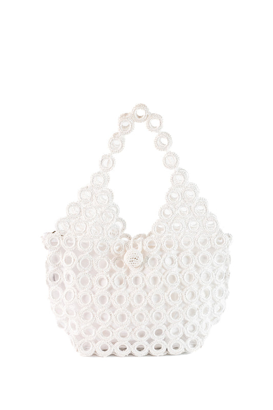 Crochet M, White