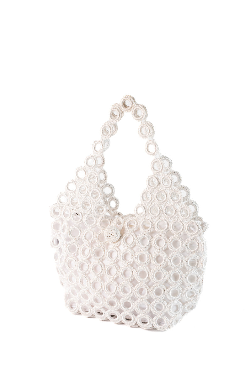 Crochet M, White