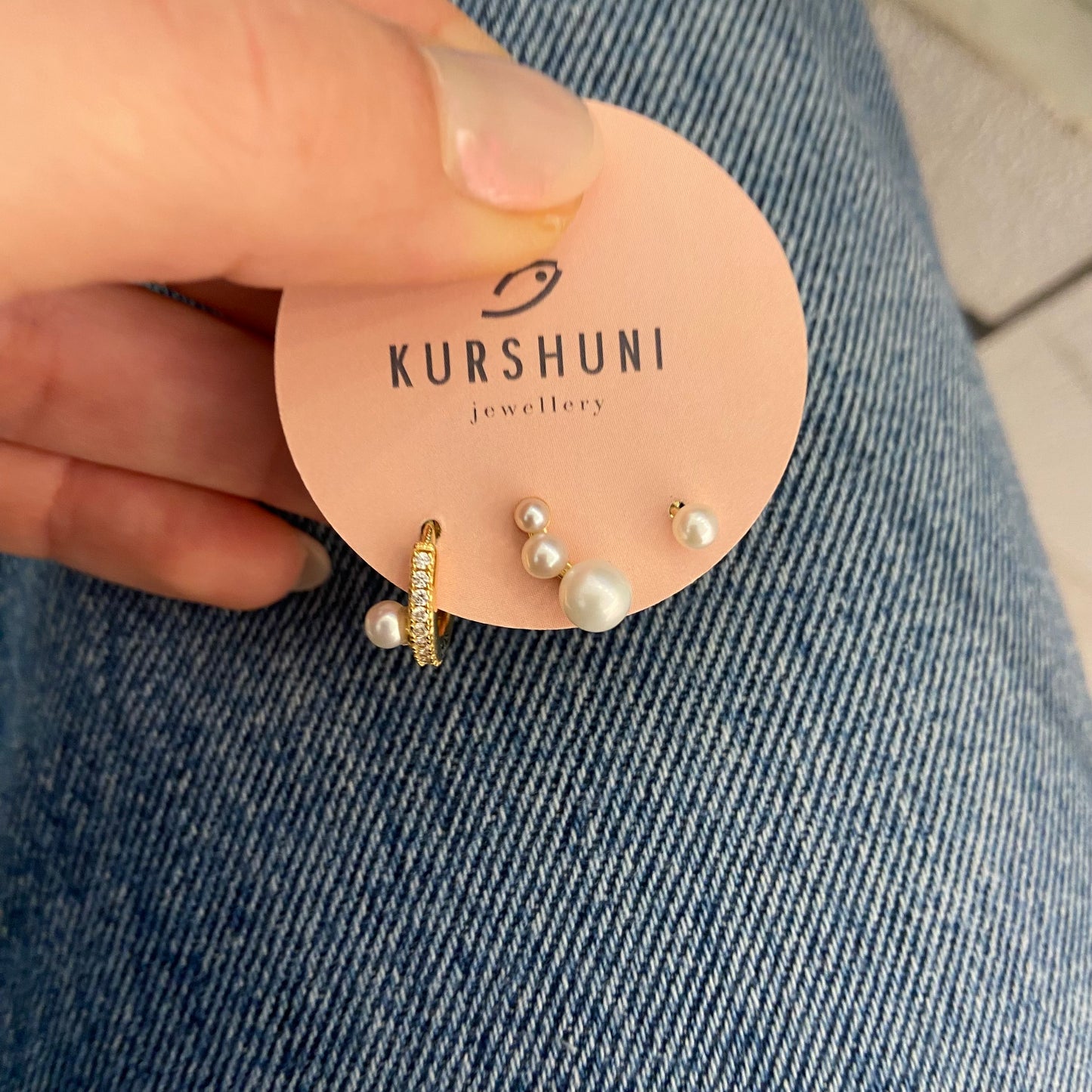 Set 3 Orecchini Perle