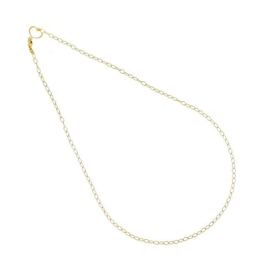 Girocollo Segni di Te regolabile in argento 925 galvanica oro giallo a maglie