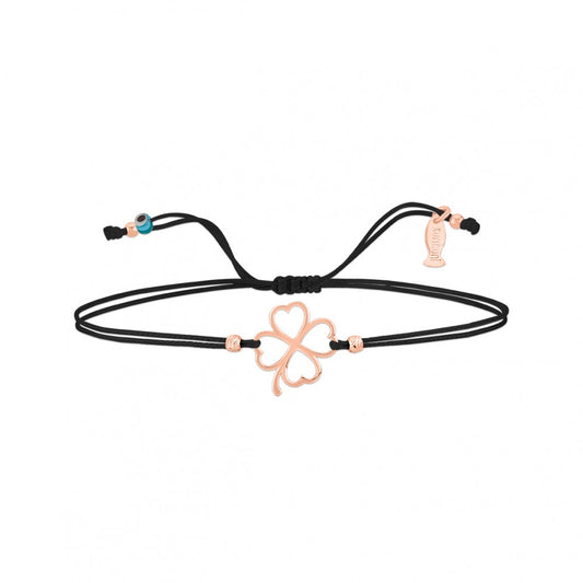 Yonja, Sterling Silver Rose Gold Bracelet (lime String)