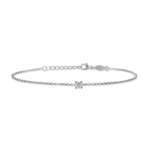 Bracciale punto luce argento