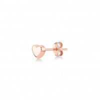 orecchino coppia cuore finitura rose gold