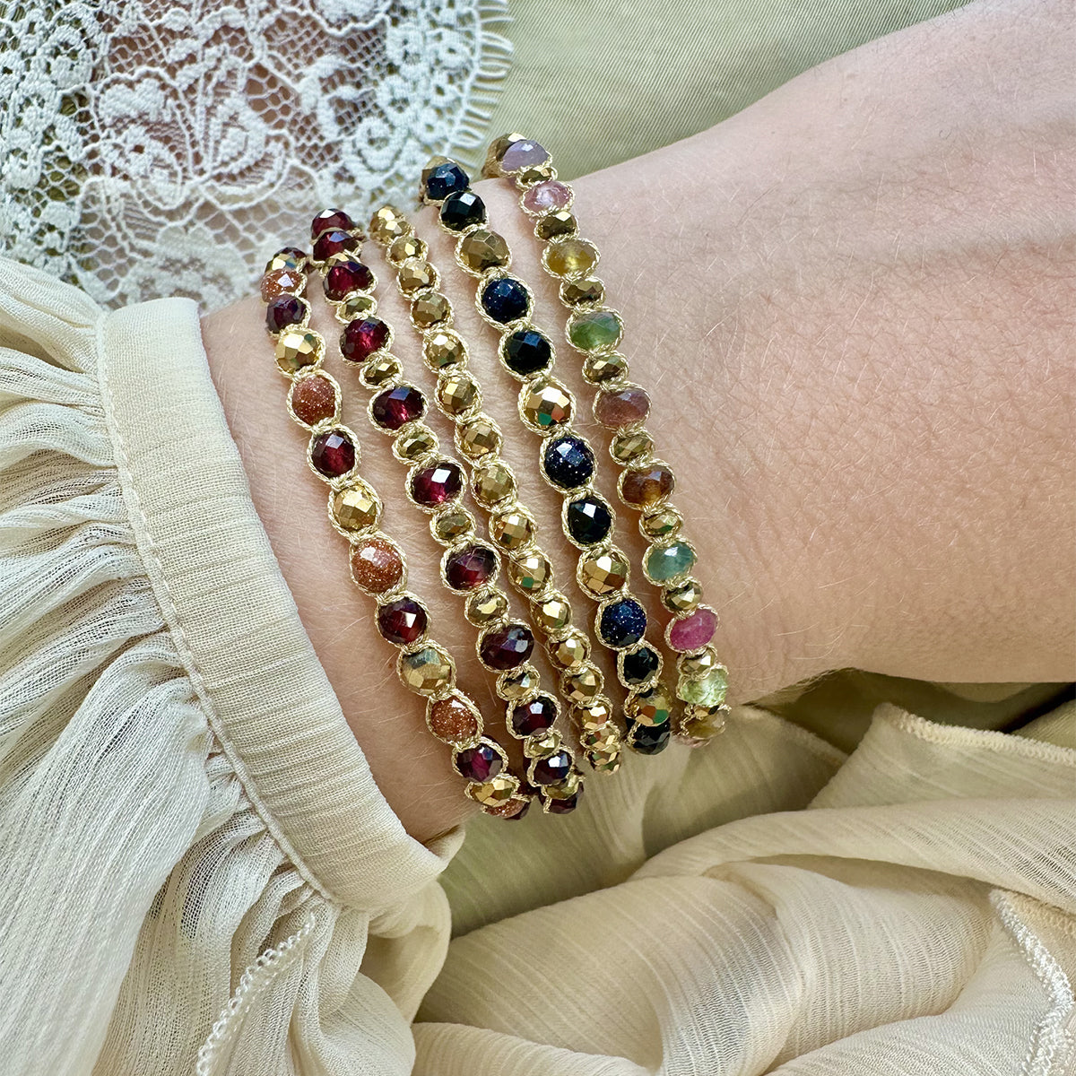 Bracciale con perline