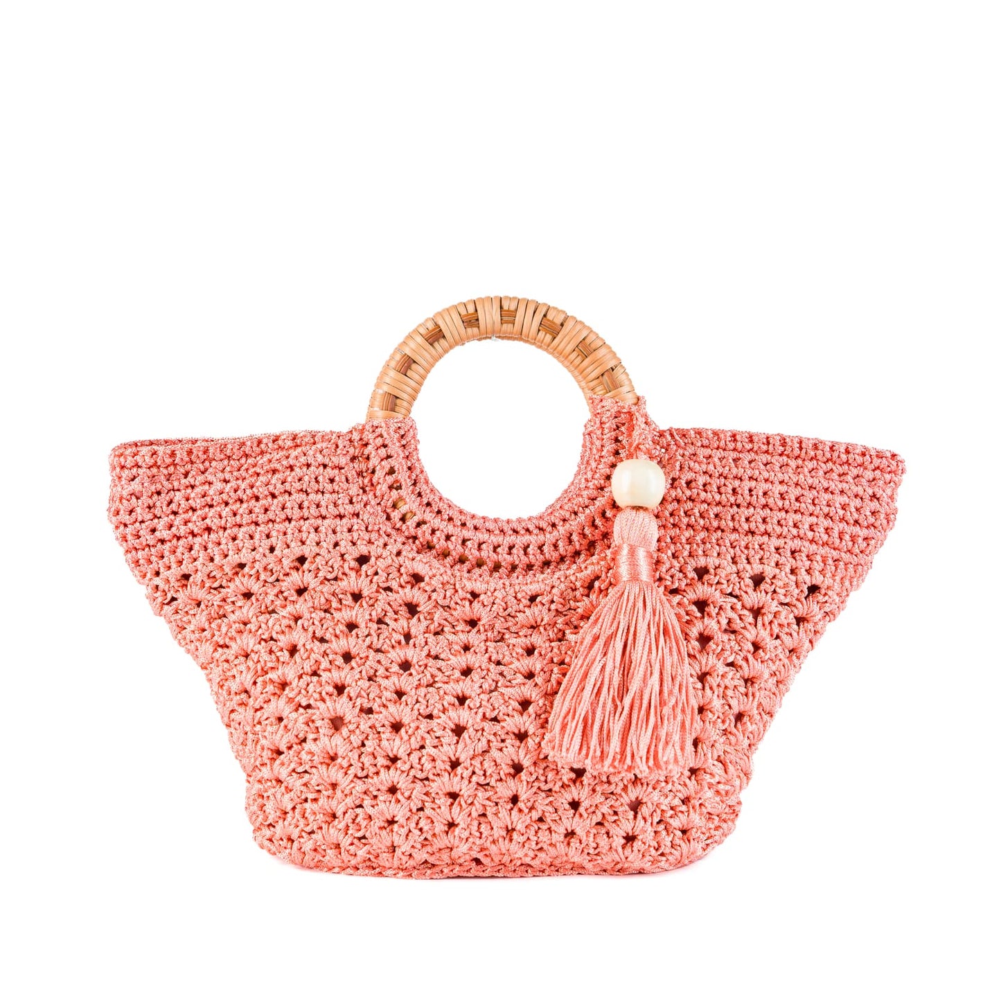 New Crochet Small, Red Pastel