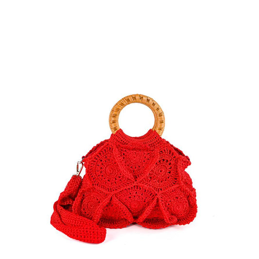 Flower Bag Unicolor Small, Red