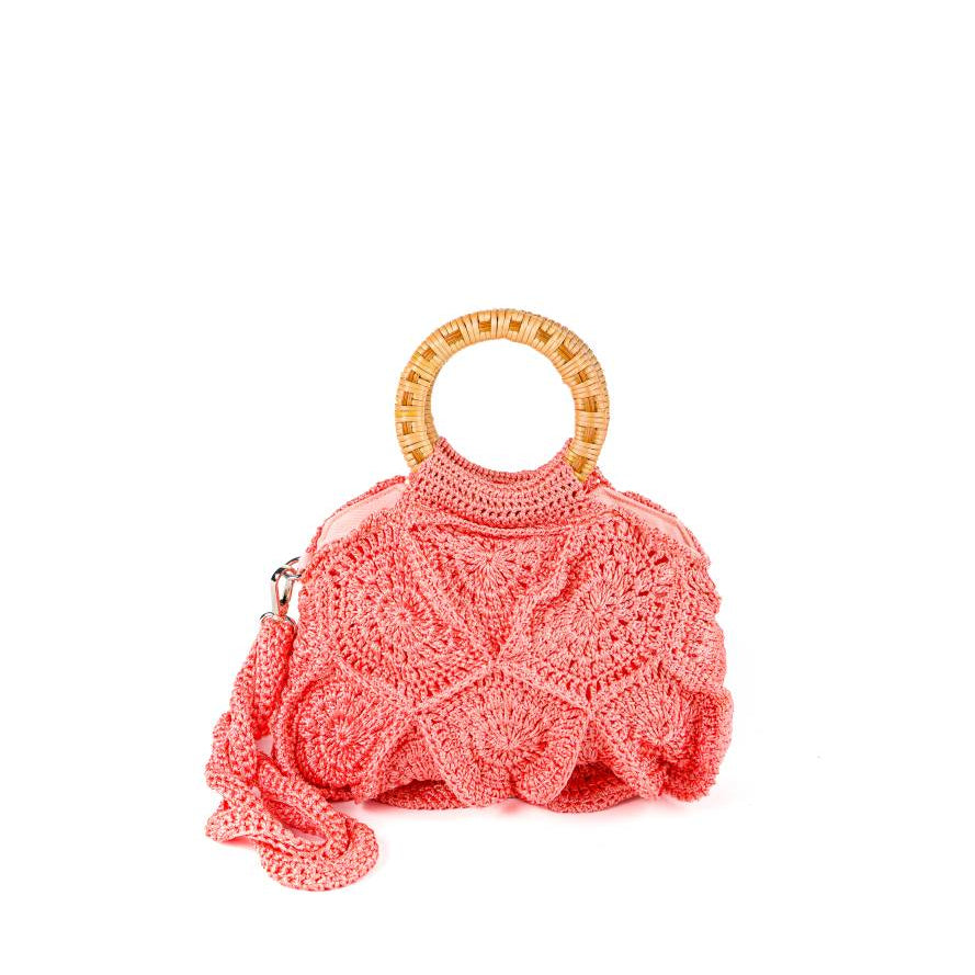Flower Bag Unicolor Small, Red Pastel