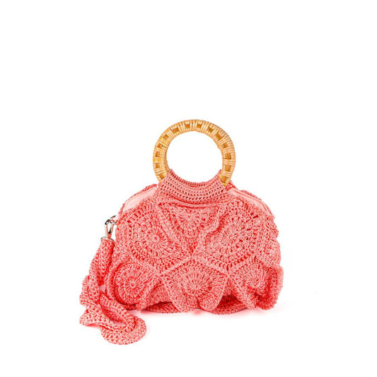 Flower Bag Unicolor Small, Red Pastel
