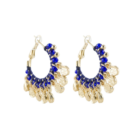 Orecchini Orecchini Sun Gold blu