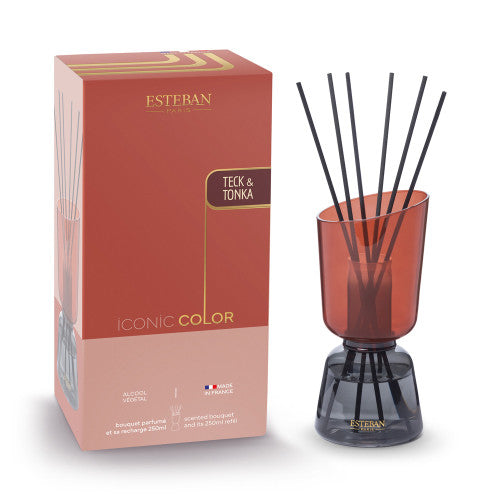 Profumatore a bouque ricaricabile 250ml Teck et Tonka-esteban-Gioielleria Granarelli