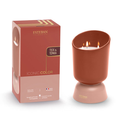 Candela profumata Teck e Tonka 700gr-esteban-Gioielleria Granarelli