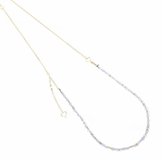 COLLANA DOPPIA PIETRE DI CALCEDONIO
