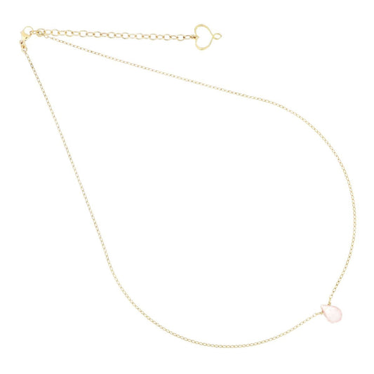 GIROCOLLO GOCCIA QUARZO ROSA