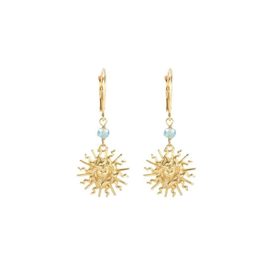COPPIA DI ORECCHINI SOLE E APATITE