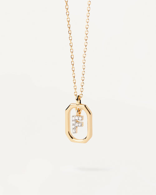 COLLANA CON LETTERA F MINI