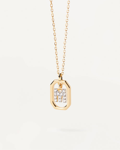 COLLANA CON LETTERA M MINI